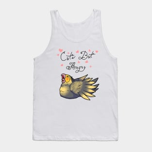 Cute But Angry (Grey and yellow tiel) Tank Top